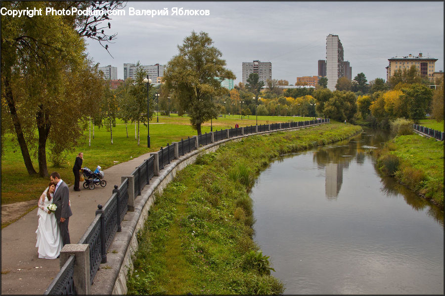 People, Person, Human, Park, Bench, Canal, Outdoors