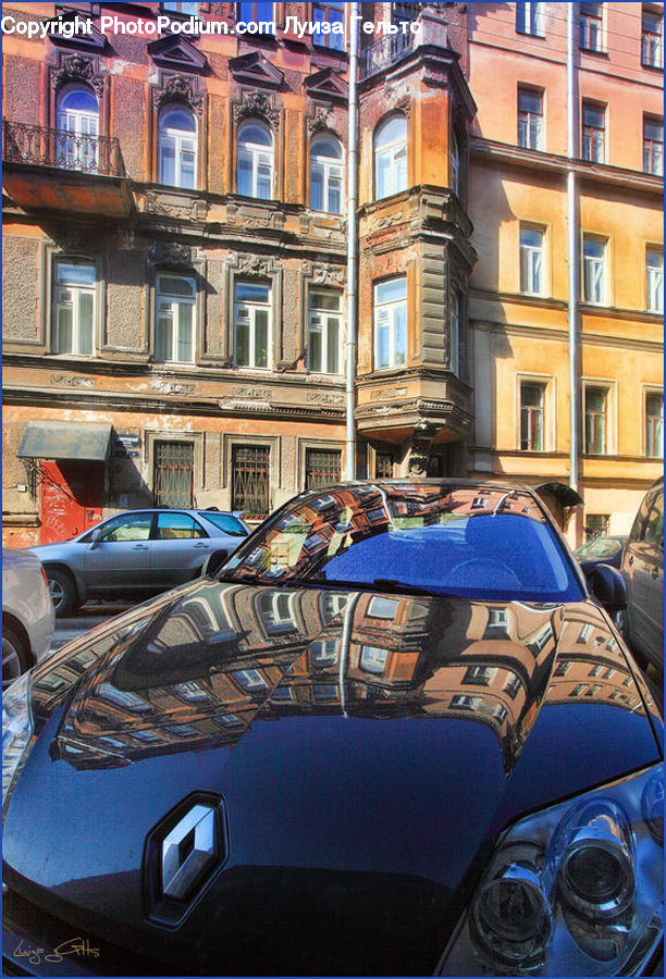 Automobile, Car, Convertible, Hot Rod, Vehicle, Brick, Architecture
