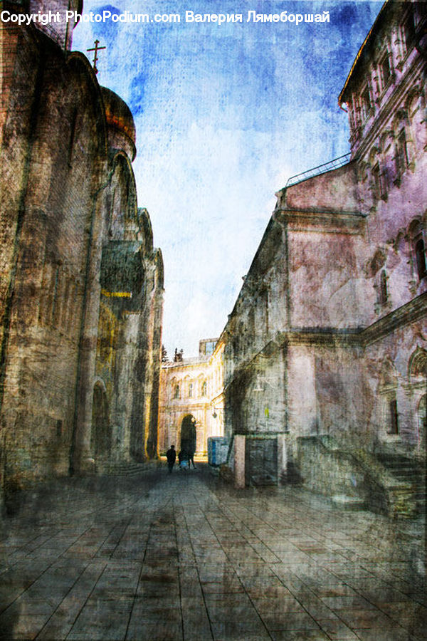 Cobblestone, Pavement, Walkway, Castle, Fort, Architecture, Housing