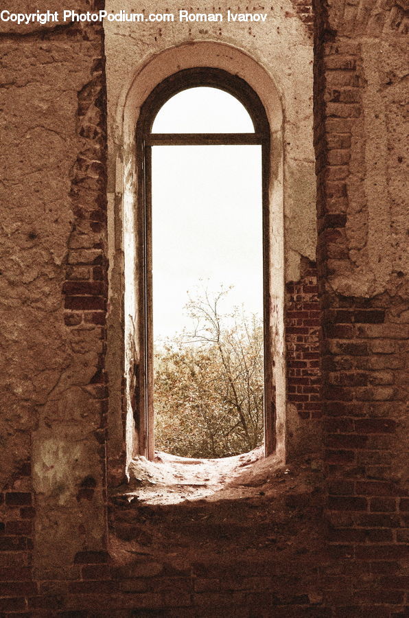 Brick, Ruins, Building