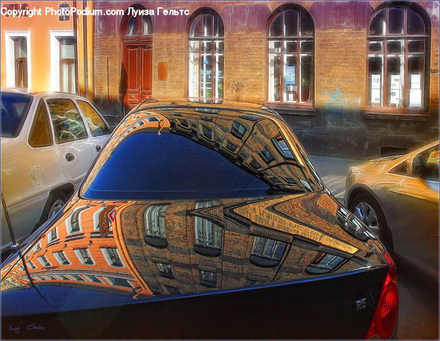 Automobile, Car, Vehicle, Brick, Coupe, Sports Car, Sedan