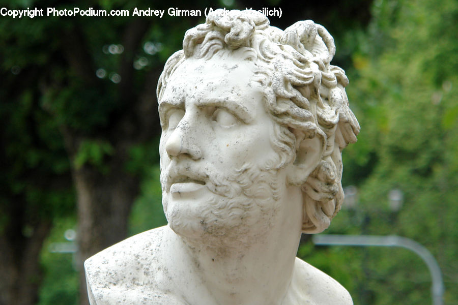 Art, Sculpture, Statue, Head, Portrait, Bust, Figurine