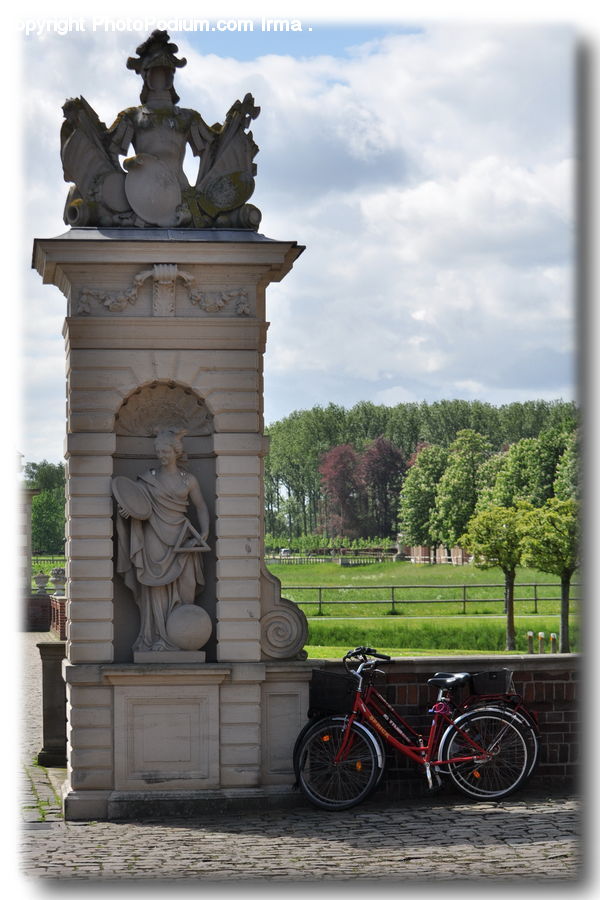 Bicycle, Bike, Vehicle, People, Person, Human, Art