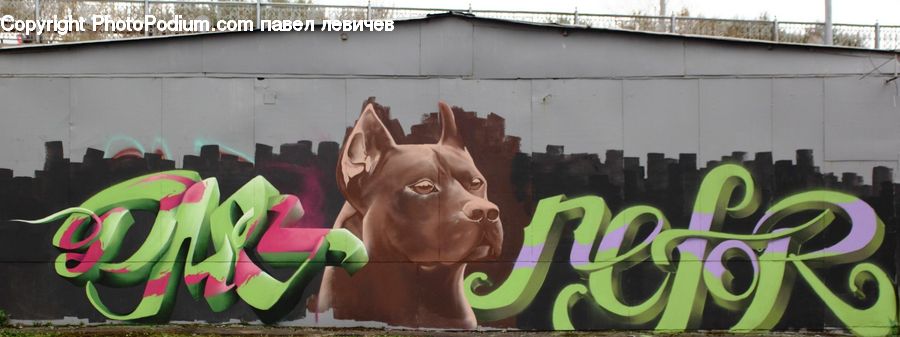 Art, Graffiti, Mural, Wall, Animal, Cattle, Cow