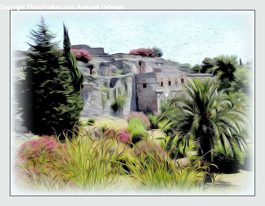 Building, Housing, Villa, Art, Modern Art, Jar, Porcelain