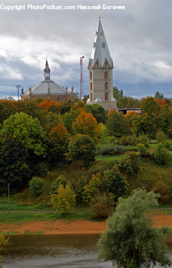 Architecture, Bell Tower, Clock Tower, Tower, Spire, Steeple, Church