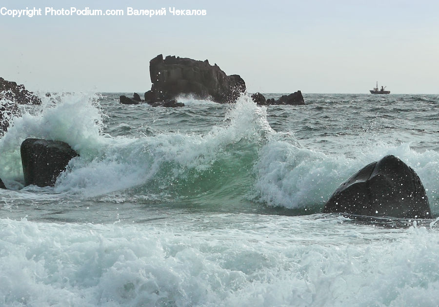 Outdoors, Sea, Sea Waves, Water, Coast, Ocean, Beach