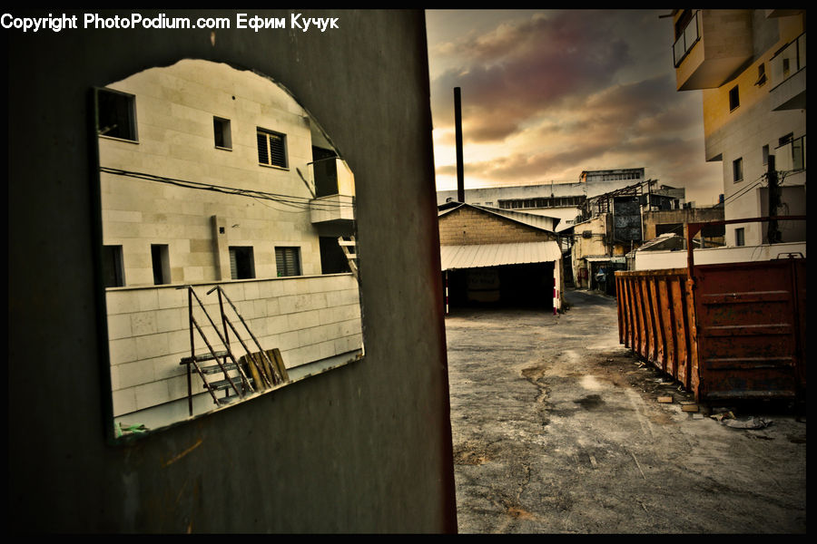 Building, Hut, Shelter, Box, Crate, Alley, Alleyway