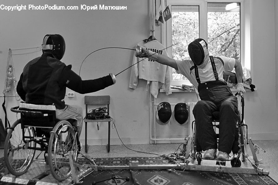 People, Person, Human, Wheelchair, Bicycle, Bike, Vehicle