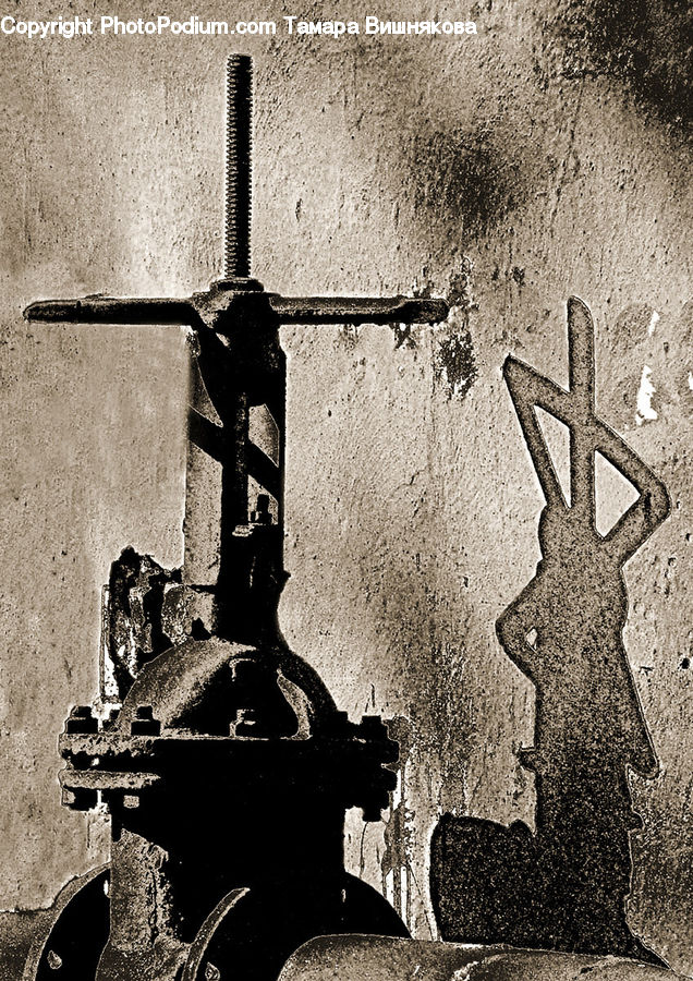 Cross, Rust, Brick, Alley, Alleyway, Road, Street
