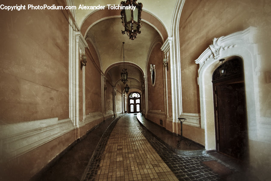 Corridor, Aisle, Architecture, Church, Worship, Housing, Monastery