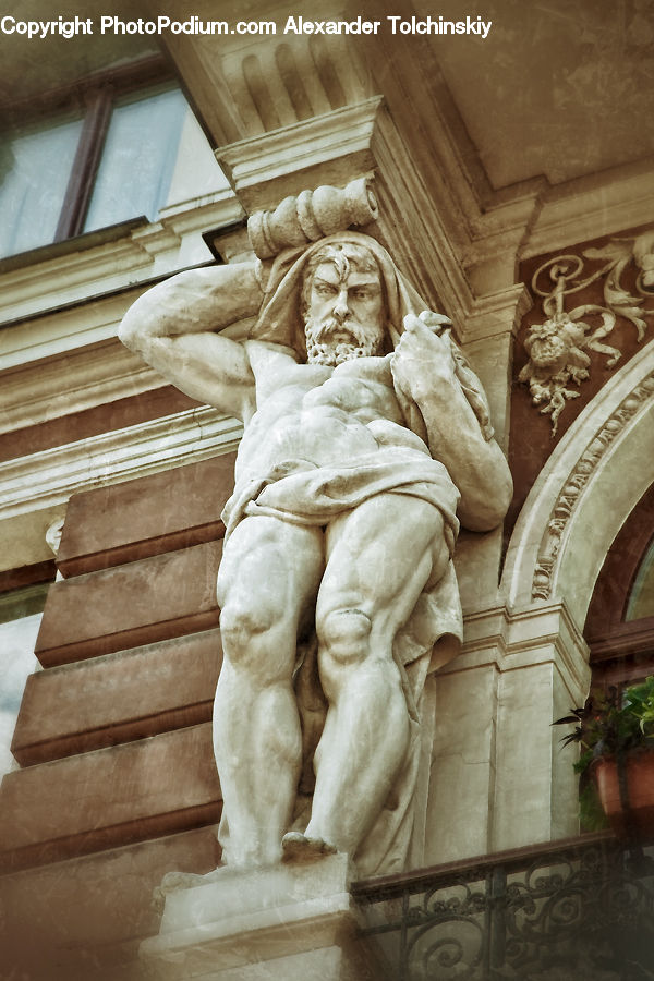 Plant, Potted Plant, Arch, Art, Sculpture, Statue, Gargoyle