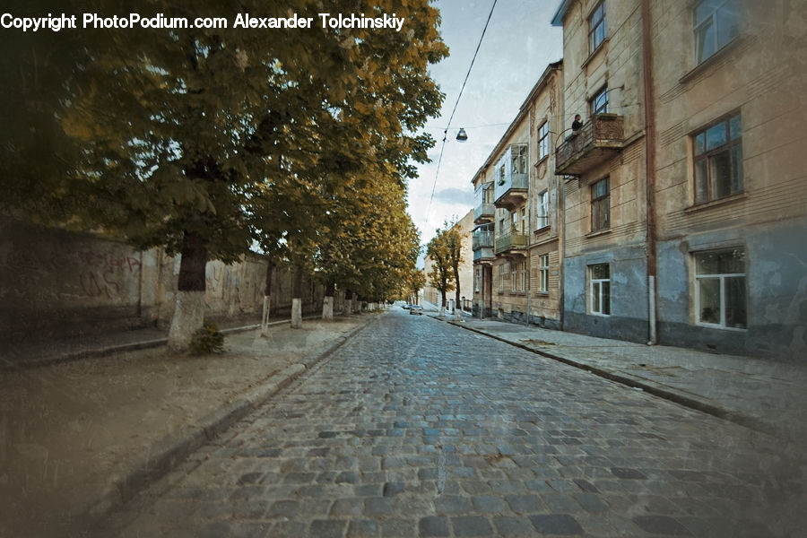 Cobblestone, Pavement, Walkway, Road, Street, Town, Alley