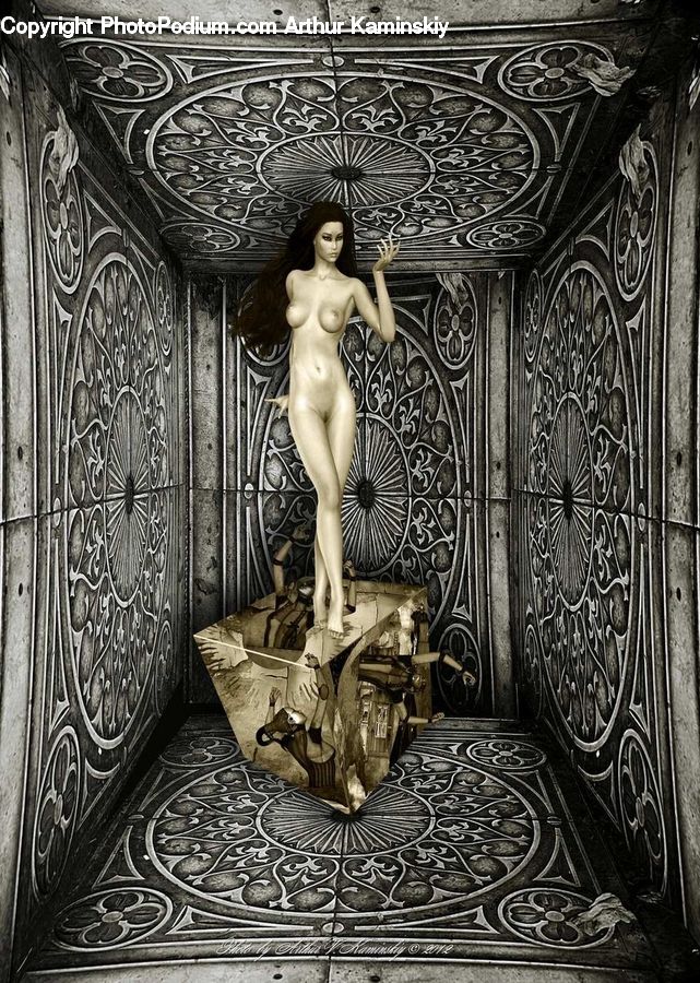 Art, Sculpture, Statue, Angel, Archangel, Emblem, Logo