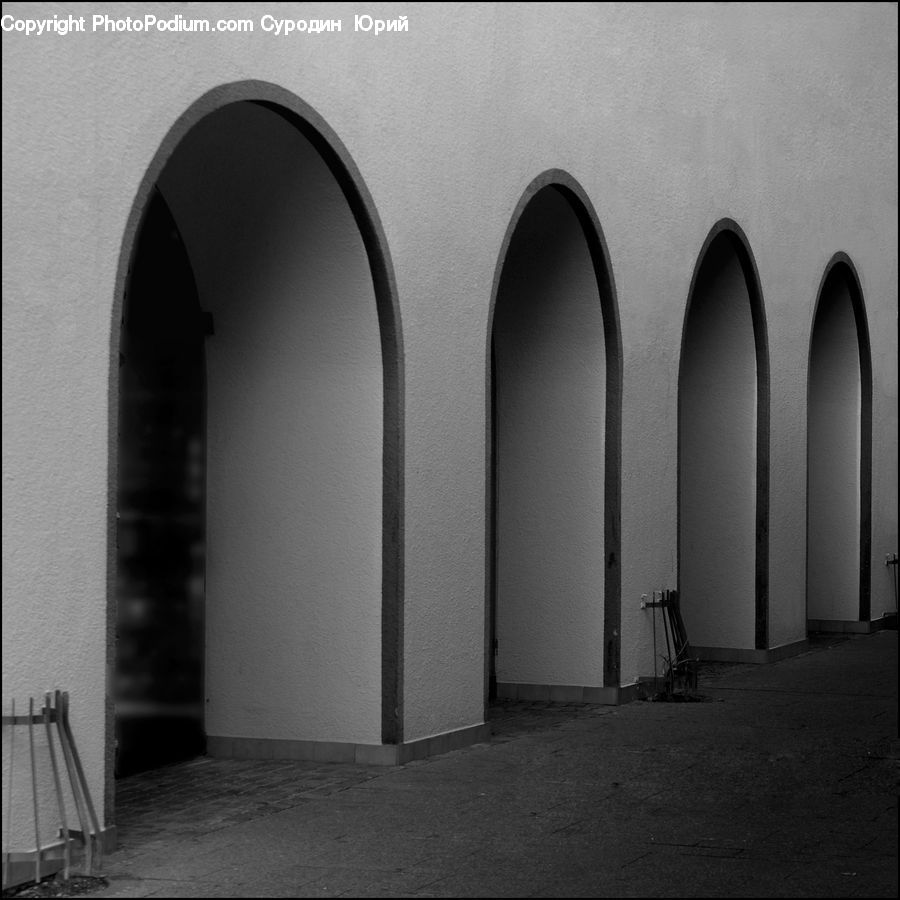 Arch, Alley, Alleyway, Road, Street, Town, Asphalt