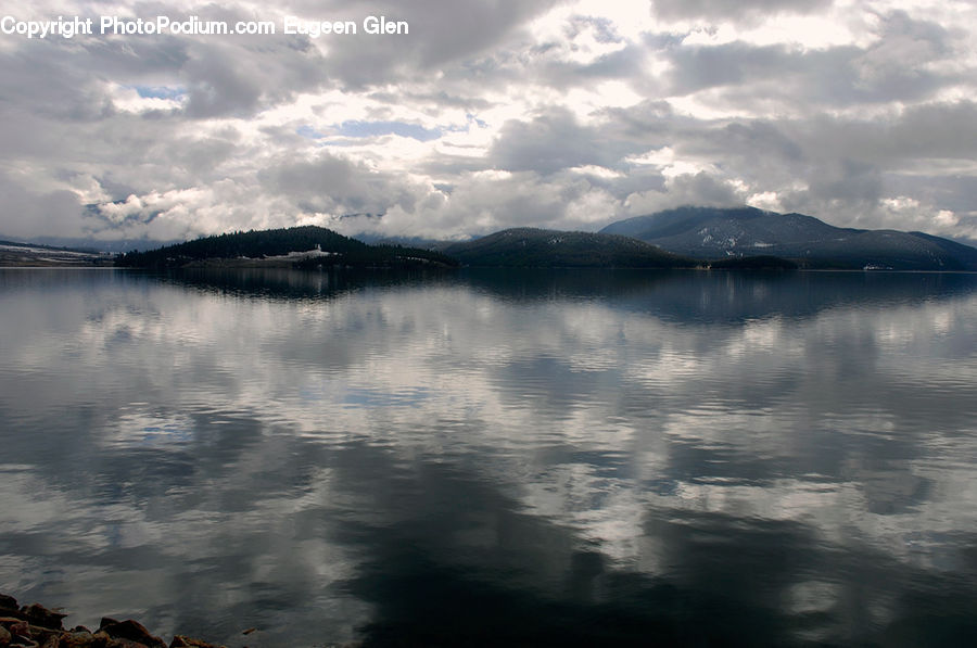 Azure Sky, Cloud, Outdoors, Sky, Lake, Water, Mountain