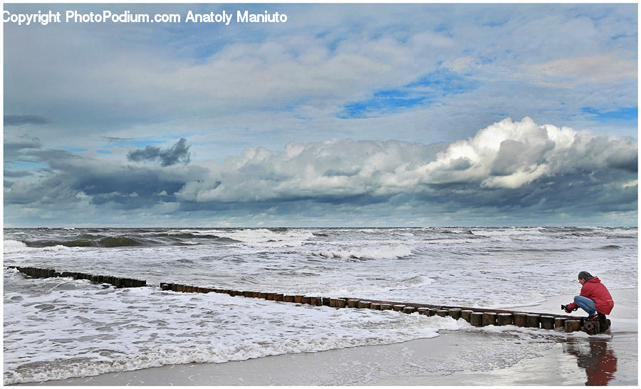 Beach, Coast, Outdoors, Sea, Water, Sea Waves, Leisure Activities