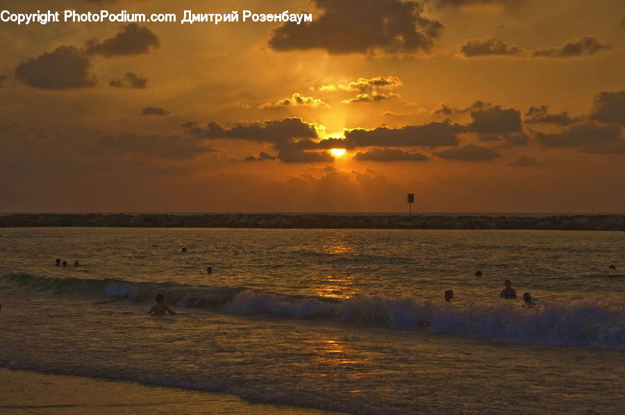 Beach, Coast, Outdoors, Sea, Water, Dawn, Sky