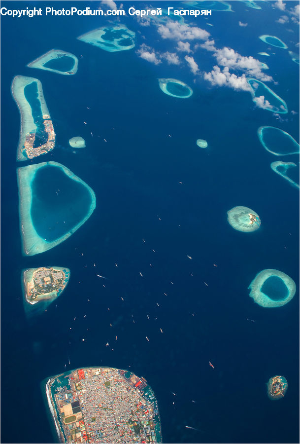 Atoll, Beach, Coast, Island, Reef, Sea, Water