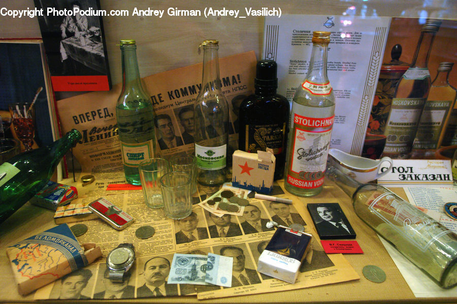 Money, Plant, Potted Plant, Bottle, Dollar, Alcohol, Beverage
