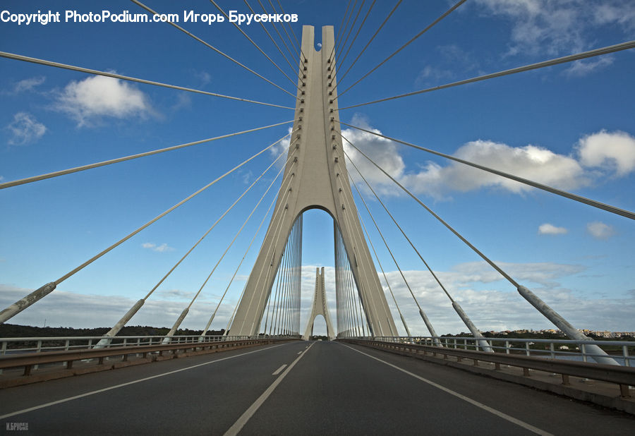 Bridge, Suspension Bridge, Freeway, Road