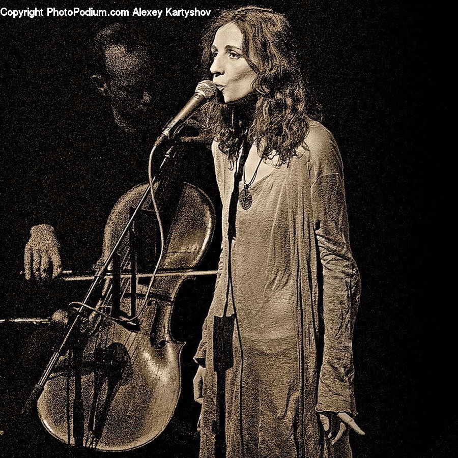 People, Person, Human, Musical Instrument, Musician, Performer, Coat