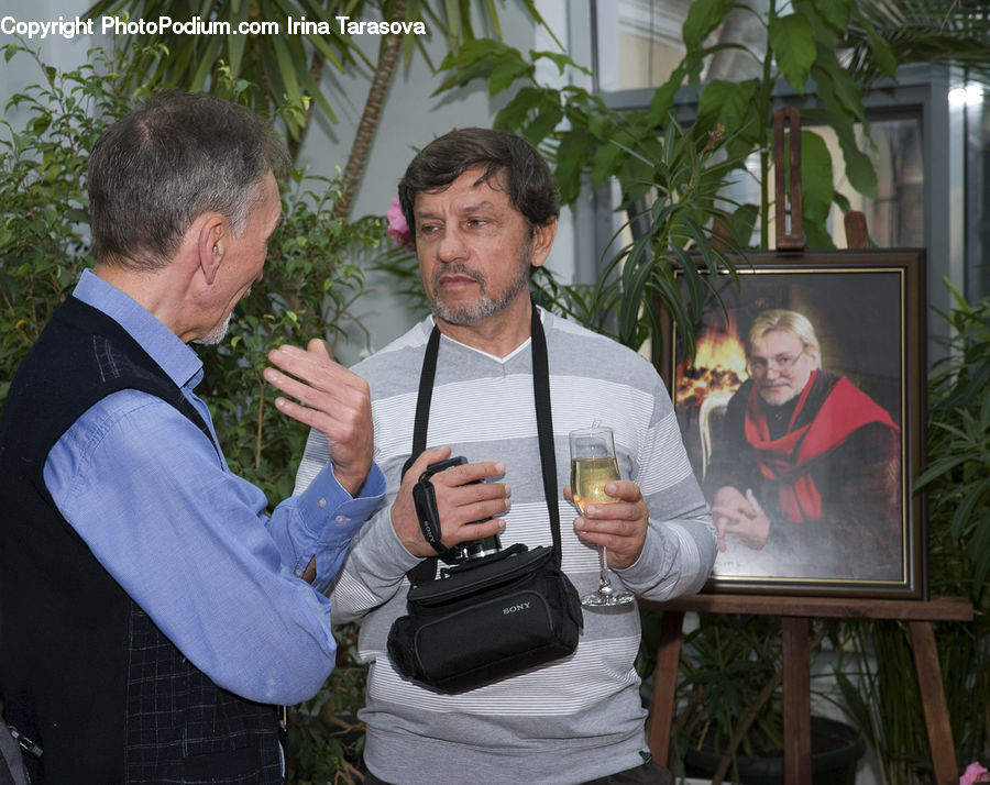 Plant, Potted Plant, People, Person, Human, Art, Painting