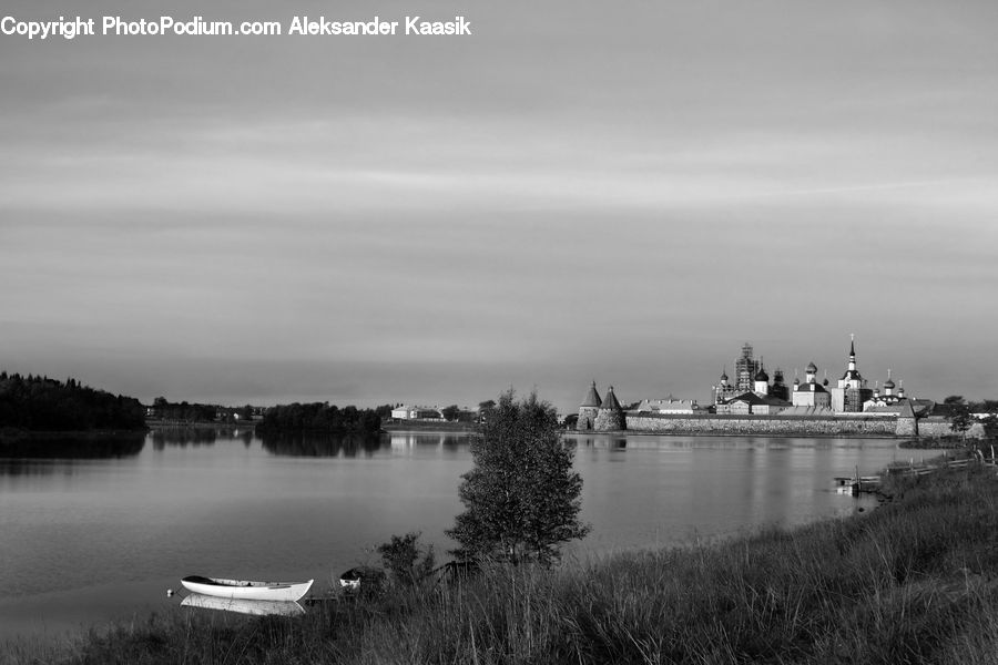 Architecture, Castle, Fort, Boat, Rowboat, Vessel, Battleship