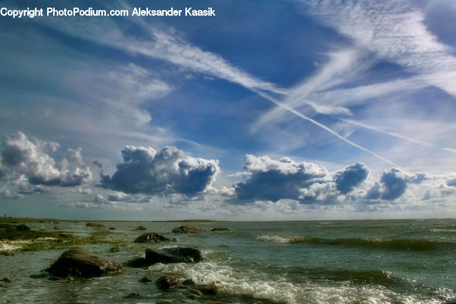 Azure Sky, Cloud, Outdoors, Sky, Cumulus, Beach, Coast