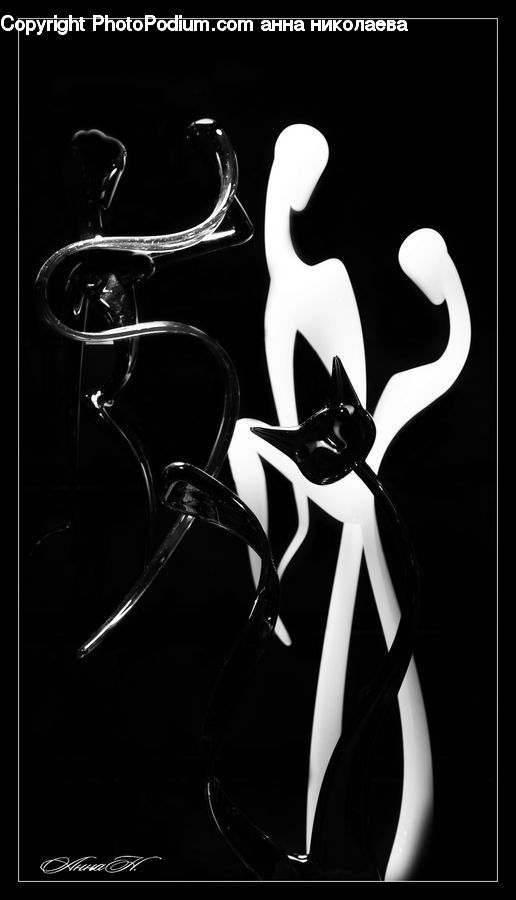 Silhouette, Alphabet, Ampersand, Art, Modern Art, Text
