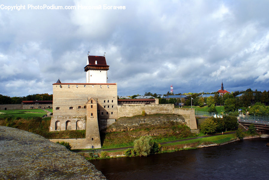 Architecture, Castle, Fort, Ditch, Moat, Building, Housing
