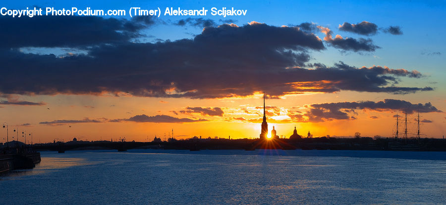 Dawn, Dusk, Red Sky, Sky, Sunrise, Sunset, Outdoors