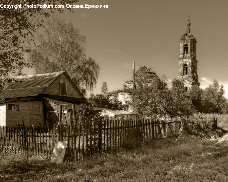 Architecture, Church, Worship, Building, Cottage, Housing, Fence