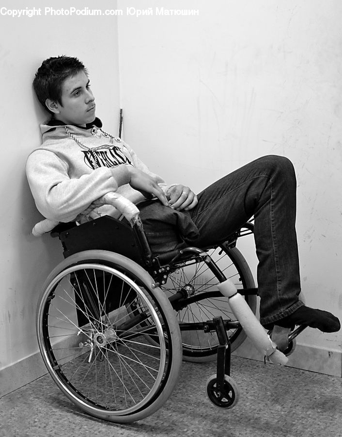 People, Person, Wheelchair, Human, Portrait, Selfie, Bicycle