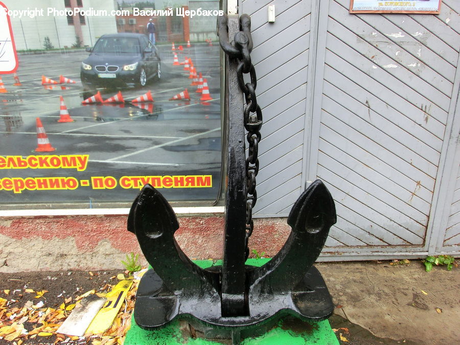 Anchor, Hook, Automobile, Car, Vehicle, Intersection, Road