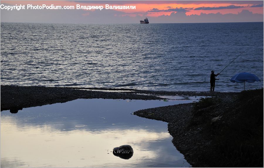 Dawn, Dusk, Sky, Sunrise, Sunset, Fishing, Water