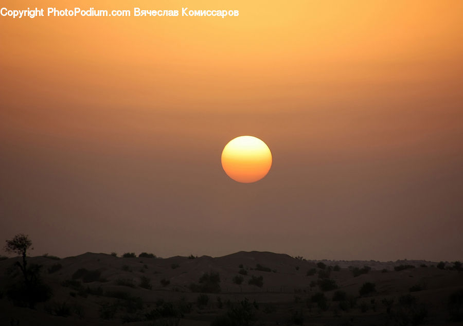 Sun, Ball, Sphere, Silhouette, Dawn, Dusk, Sky