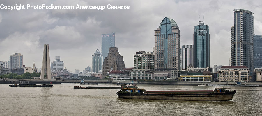 Barge, Boat, Tugboat, Vessel, Cruise Ship, Ferry, Freighter