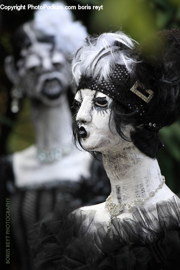 Art, Sculpture, Statue, Female, Person, Portrait