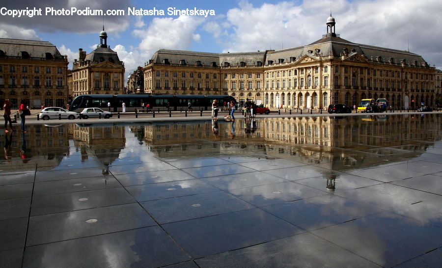 Architecture, Downtown, Plaza, Town Square, Castle, Mansion, Palace