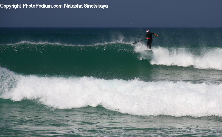 Outdoors, Sea, Sea Waves, Water, Sport, Surfing, Beach
