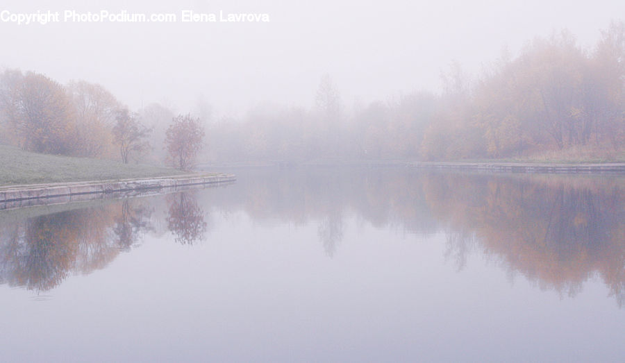 Dawn, Dusk, Sky, Sunrise, Sunset, Fog, Landscape