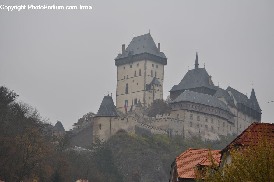 Architecture, Castle, Fort, Housing, Monastery, Brick, Church