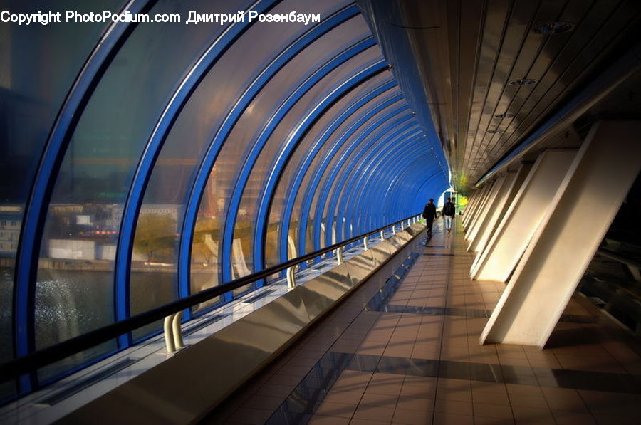 Tunnel, Subway, Train, Train Station, Vehicle, Corridor, Lighting