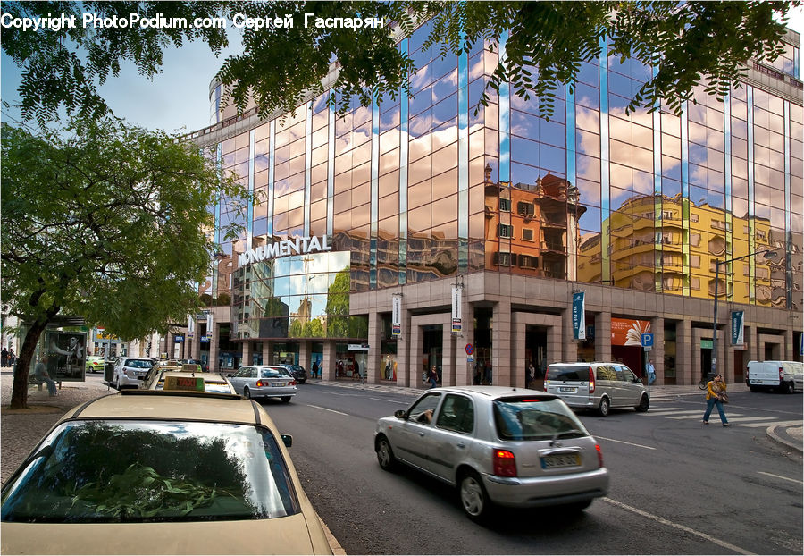 Intersection, Road, Automobile, Car, Sedan, Vehicle, City