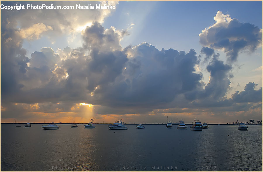 Azure Sky, Cloud, Outdoors, Sky, Cumulus, Dock, Port