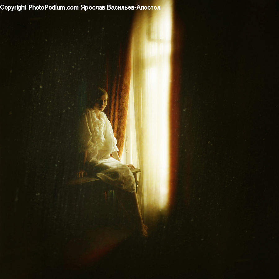 Female, Girl, Person, Woman, Flare, Light, Sunlight