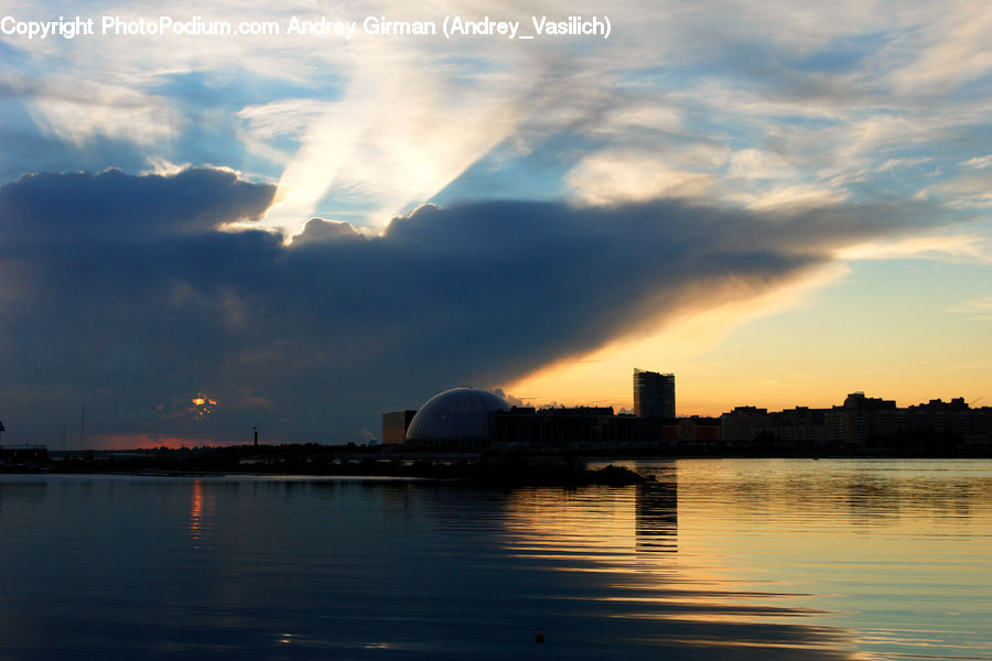 Power Plant, Architecture, Observatory, Planetarium, Azure Sky, Cloud, Outdoors