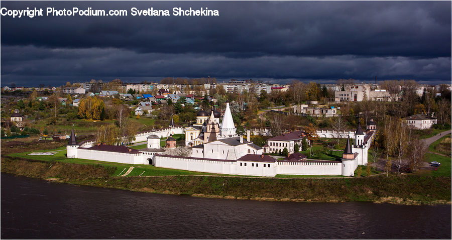 Architecture, Castle, Fort, Building, Downtown, Town, Church