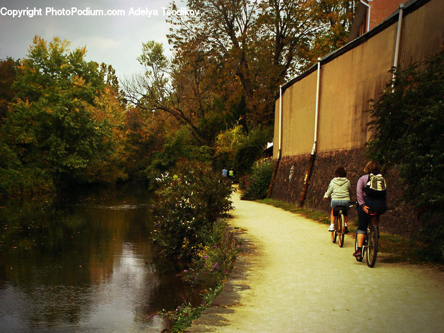 Dirt Road, Gravel, Road, Canal, Outdoors, River, Water